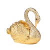 Janshe Cul Golden Swan Trinket Boxes Hinged Hand-Painted Animals Figurine