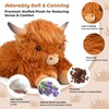 Microwavable & Coolable Highland Cow Weighted Stuffed Animal – Adjustable