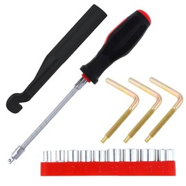 Kit de herramientas de cambio y extracción de cinturón Windance Compatible con Polaris RZR 1000 XP XP4 900 S, zócalos reversibles de 5mm-13mm Cubierta de embrague flexible Herramienta de reemplazo de