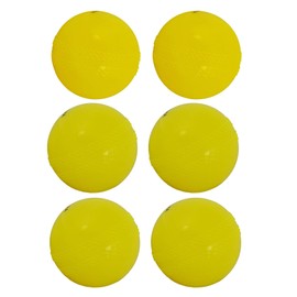 Kosma Pack of 6 Windball Cricket Ball | Indoor & Outdoor Soft Training Cricket Ball for Coaching Practice (Colour: Yellow),standard,KG-26273