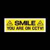 5x Smile you are on CCTV Sign 300mm x 100mm