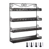 AMT 4 Tier Nail Rack, Pack Metal Wall Mount Organizer,Young