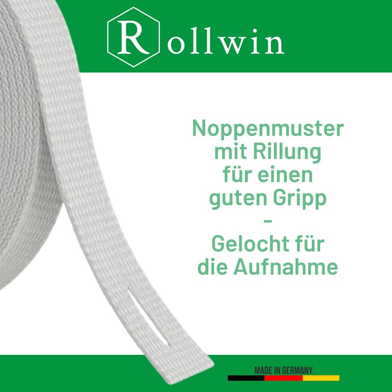 Rollwin Set of 2 roller shutter straps, 7.5 m, 23