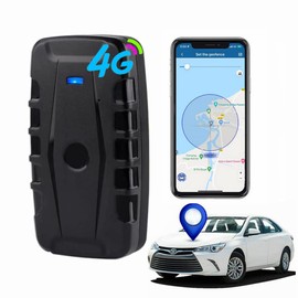 Winnes GPS Tracker 4G 20000 mAh Without Subscription Car GPS Tracker Real Time Tracking via SMS/App/PC Strong Magnetic Waterproof GPS Tracker with Multiple Alarms Free Apps