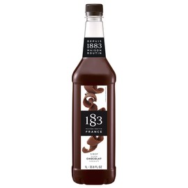 1883 Coffee Syrup, Chocolate Syrup for Drinks, Made in France, 1 Liter Plastic Bottle