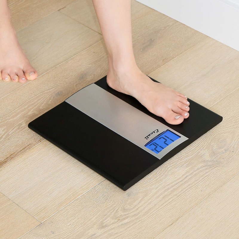 Escali Ultra Slim Digital Bathroom Scale for Body Weight, Bath