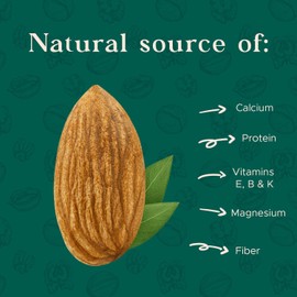 Dry Roasted Almonds Unsalted 64 oz (4 lbs) Batch Tested Gluten & Peanut Free | No Oil | Whole | No PPO | Non-GMO | No Herbicide | Healthy Protein Boost | Premium Quality | Try the difference!!