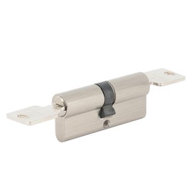 Jeriup Locks- Euro Profile Cylinder, 70mm(30/10/30) 2-3/4" with 5 Keys (dimple), Both Side keyed Copper Cylinder, Anti-Rust Corrosion Resistant Anti-Theft