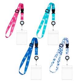 Xugoox Cruise Lanyard for Ship Cards, 4pcs Adjustable Waterproof Cruise Lanyards with ID Holder for Cruises Must-Have Accessories