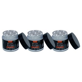 GENTS Styptic Powder .18 oz Twist off Cap and Protective Seal, Pack of 3