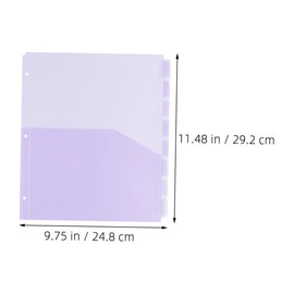 Operitacx 2 Sätze Geteilte Aufbewahrungstasche Aktenordner Trennsystem Dokumentenordner Aktenordner Zubehör aufbewahrungssystem Ordner-Trenntaschen Taschenordner-Trennblätter pp Violett