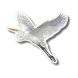 Earth Sky + Water - Great Egret - 3.5″ Sticker