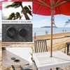 Bememo 2 Inch Patio Table Umbrella Hole Ring and Cap