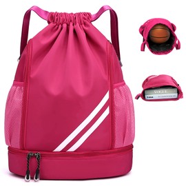 SYCYKA Bolsas de Cuerdas para el Gimnasio, Mochila de Cordón, Bolsas de Cuerdas, Repelente al Agua Bolsa de Natación de Nylon Estudiantes Escuela Mochila Cuerda para el Gimnasio Compras Deporte Yoga