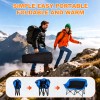 Ustovian Outdoor Winter Folding Camping Chair Portable Heated Double-seater Folding