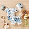 Preemie - Conjunto de 3 piezas de ropa de verano
