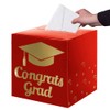Graduation Card Box Holder, Congrats Grad Foldable Cardboard Decorations Box