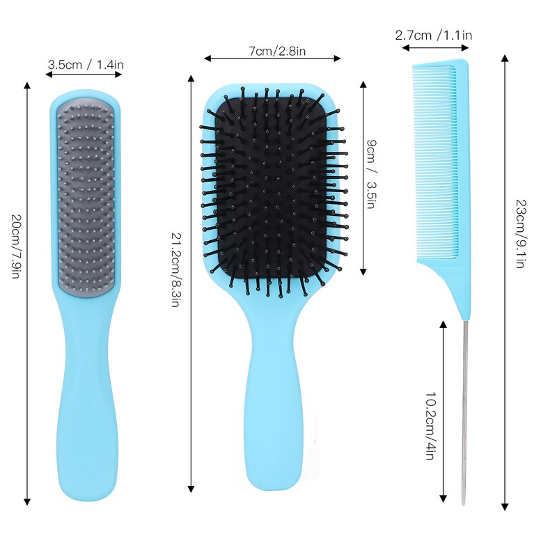3 Pcs Hair Comb Set Hairdressing Care Styling Comb Set
