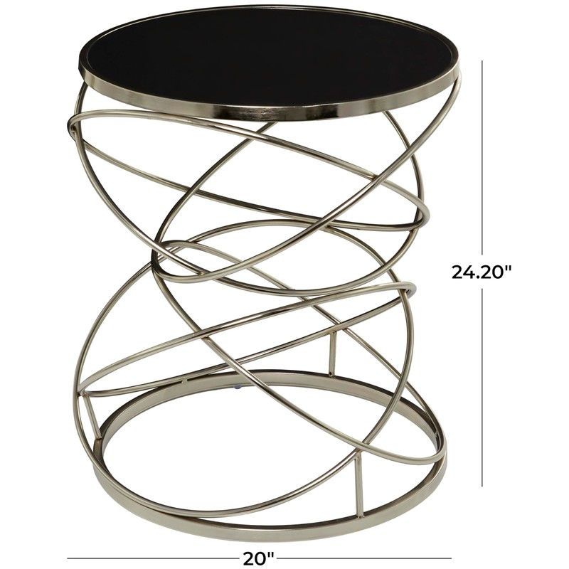 Deco 79 Marble End Accent, Side Table 20" x 20"