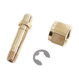 Manloney LLC Universal CGA540 Inlet Nut & Nipple Adapter, 1/4" NPT Stem Nipple Inlet Fittings