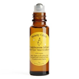 Beauty Glow Age Eraser Rollerball Organic Castor, Rosehip & Jojoba Oils Frankincense Essential Oil & Resin Infused Anti-Aging Miracle Moisturizer Roller Ball Skincare Hydrates Skin Under Eyes for Face