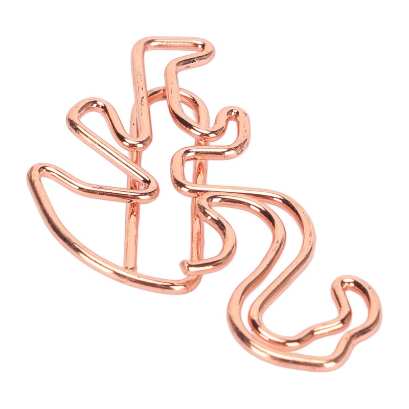 100pcs Flamingo Paper Clip Cute Animal Shape File Note Page