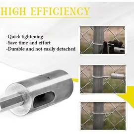 YhoBuy Twist Ties EZ Tool - 9 Gauge Drill Chuck Professional Tool, Upgraded Stainless Steel Twist Ties Easy Tool for Fence Wire Making