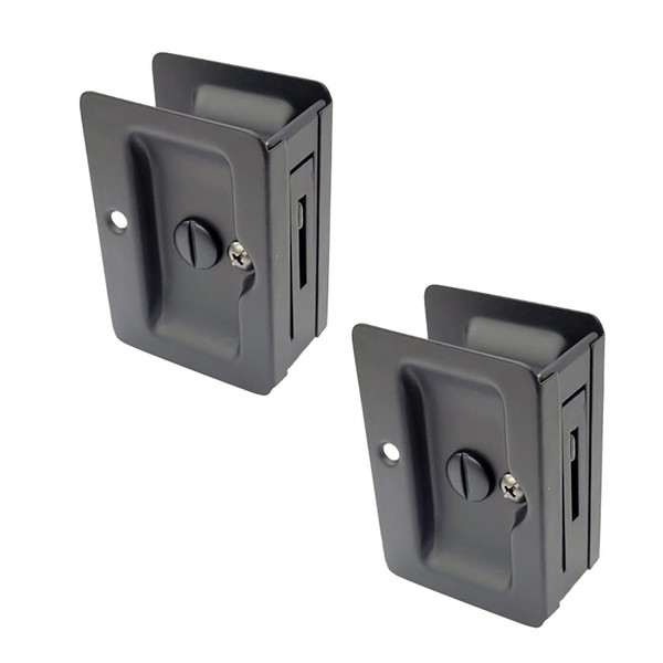 QCAA Premium Quality Solid Brass Rectangular Pocket Sliding Door Pull,