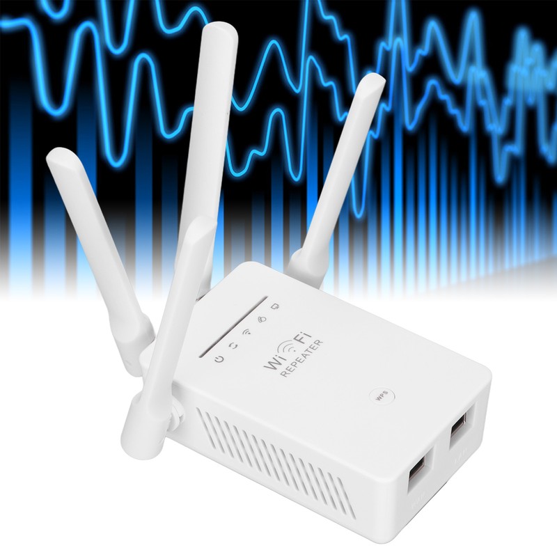 WiFi Extender 1200Mbps 5000sq.ft 2.4G 5GHz Dual Band AC 5