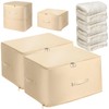 VOKABY Pack of 2 Storage Bags for Duvets, Clothes Storage,