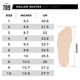 Fantastic Skates with Retro Quad Design (Soft Black, Women's 9 / Men's 8)