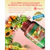 Fruits and Veggies Supplement, Made from 36 Superfood Ingredients,2 Months
