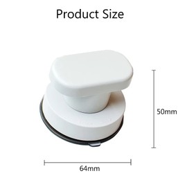 Suction Cup Door Handle Pull Handle,1Pc Powerful Suction Cup Handle,Suction Cup Handle Door Pull Handle Bathroom Door Pull,Suction Cup Door Handle Bathtub Shower Handle Kitchen Drawer Handle,White