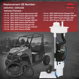 Fuel Pump Assembly with Tank Seal FIT 2013‑2017 Ranger 800 EFI/CREW/6×6 & 2014‑2020 Ranger 570/CREW EFI & 2017‑2020 Ranger 500 – Replaces 2204945 2204402