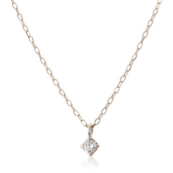 0.03ct 4 Prong Diamond Petite Necklace