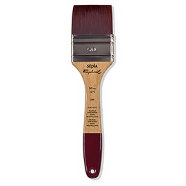 Raphael Sepia Flat Acrylic Brush, 50, Natural