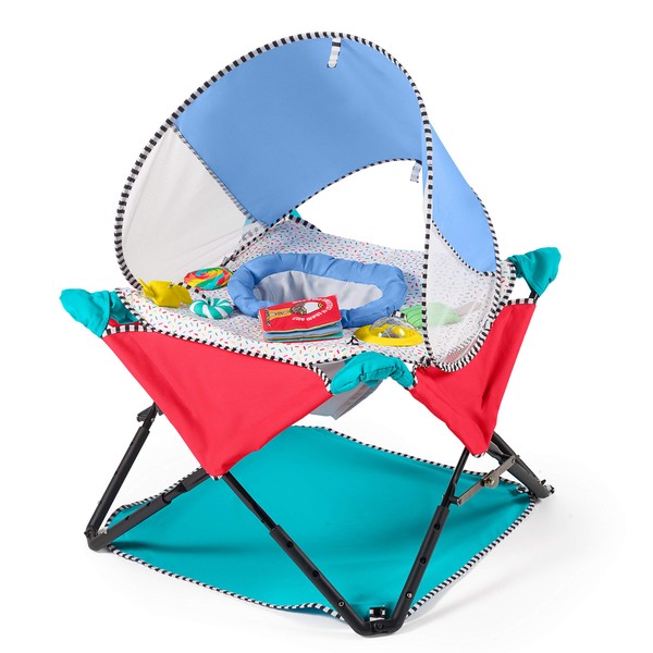 Summer Pop 'N Jump Portable Baby Activity Center - Lightweight Baby Jumper with Toys and Canopy for Indoor and Outdoor Use