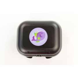 Tupperware B01 K1 WP6BY to Go Mini Twin Zodiac Fish Snack Box Container Plastic Filter Dust Guard Dustproof Mesh Black 9.2 x 8.2 x 3.8 cm