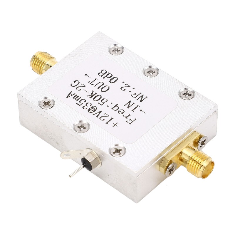 Broadband Amplifier 50K‑2GHZ LNA Amplifier Low Noise 31dB High Gain