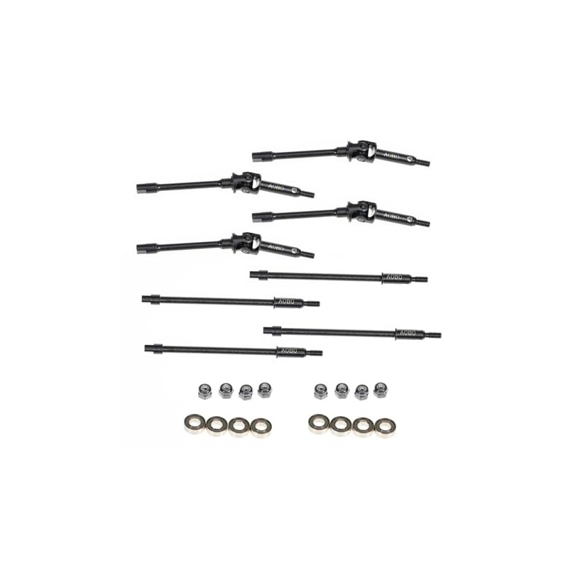 RampCrab Steel Universal Joint Drive Shaft for SCX24 AX24 1/24