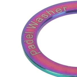 SUNGOOYUE 2Pcs Extended Bike Pedal Washers, Titanium Alloy Waterproof Rustproof Road Bike Pedal Extension Spacers(Colorful)