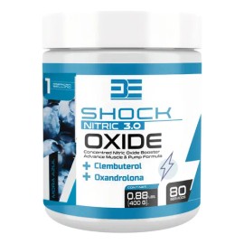 Be Supplements Be Shock Oxido Nítrico 3.0 con Clembuterol Y Oxandrolona 400 gramos 80 Servicios Sabor Limónada