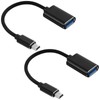 2 Pack USB to Micro USB Adapter, Mini USB OTG