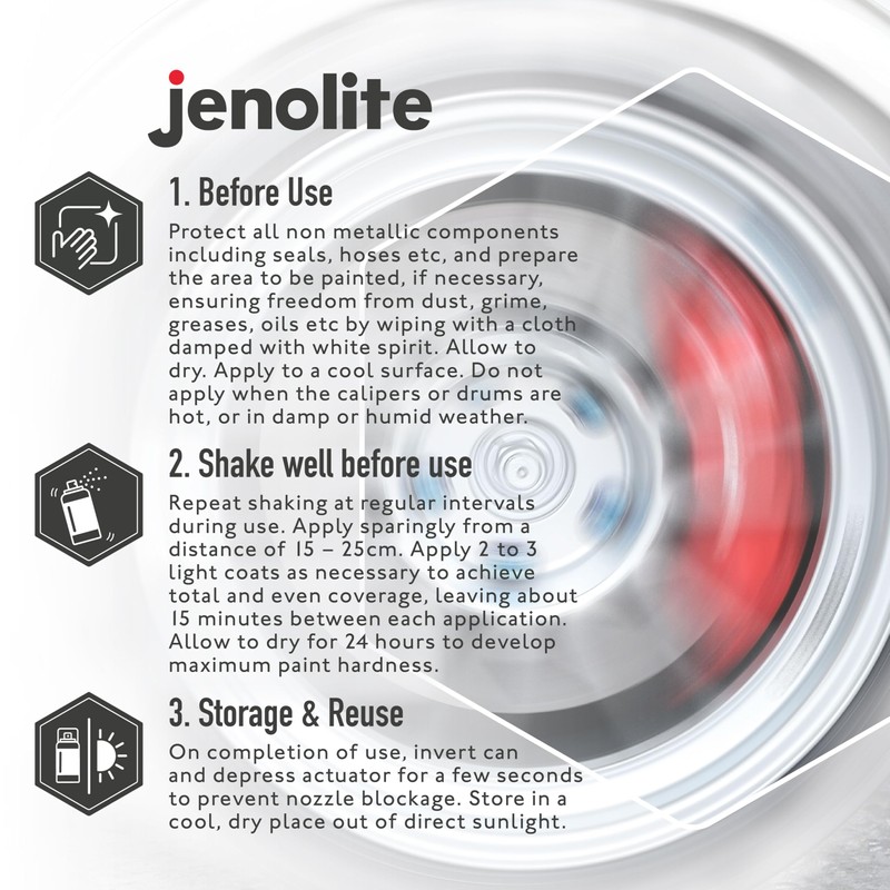JENOLITE Brake Caliper Paint | Silver | 3 x 400ml