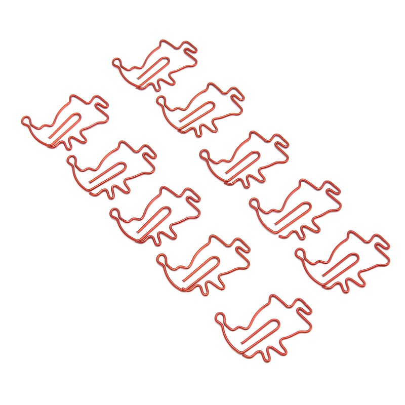 100pcs Santa Paper Clips Slip Resistance Cartoon Cute Lightweight Paperclips