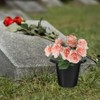 HANABASS Cemetery Grave Vase Inserts: 8pcs 16 Holes Cemetery Flowers