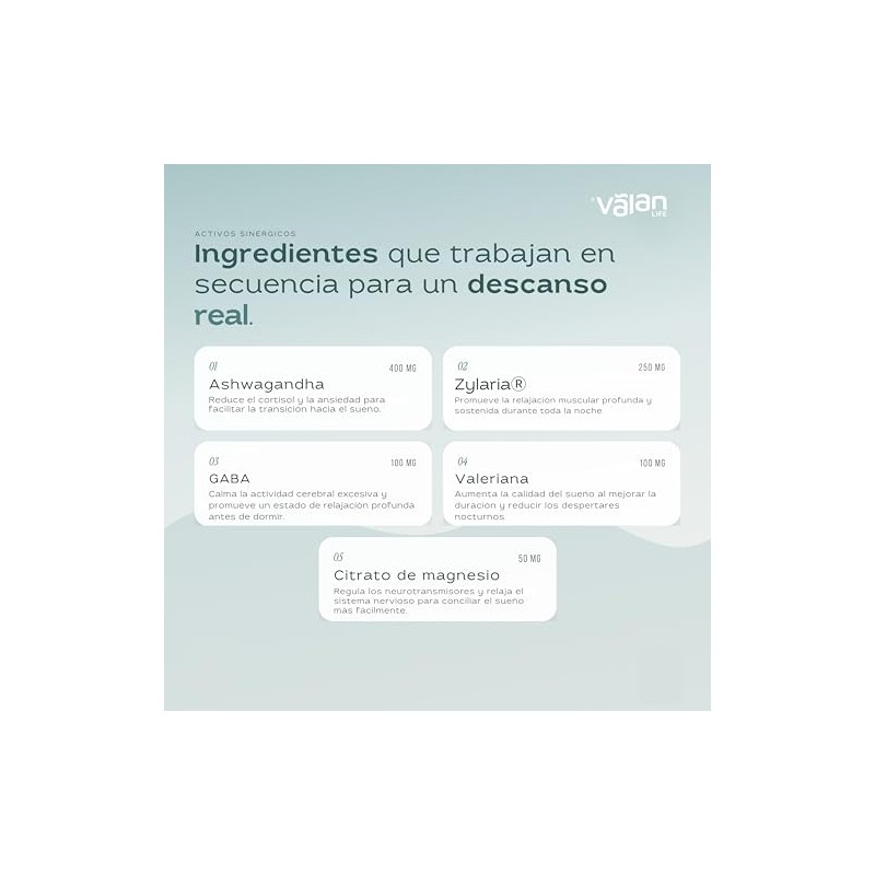 Valan Life Suplemento Alimenticio Deepzzz Zylaria Valeriana Gaba Cápsulas 785
