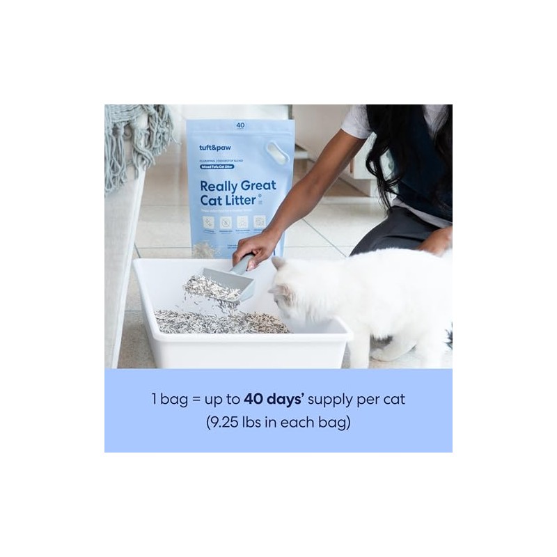Tuft & Paw Really Great Cat Litter OdorStop, Low Tracking