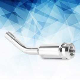 Gear Stick Extender, 5inch Shift Knob Gear Shifter Stick Lever Bend Extension Shift Knob Extender for T4 Silver