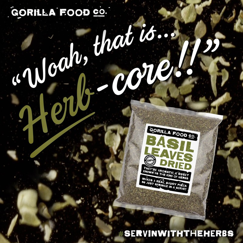 Gorilla Food Co. Basil Dried - 400g